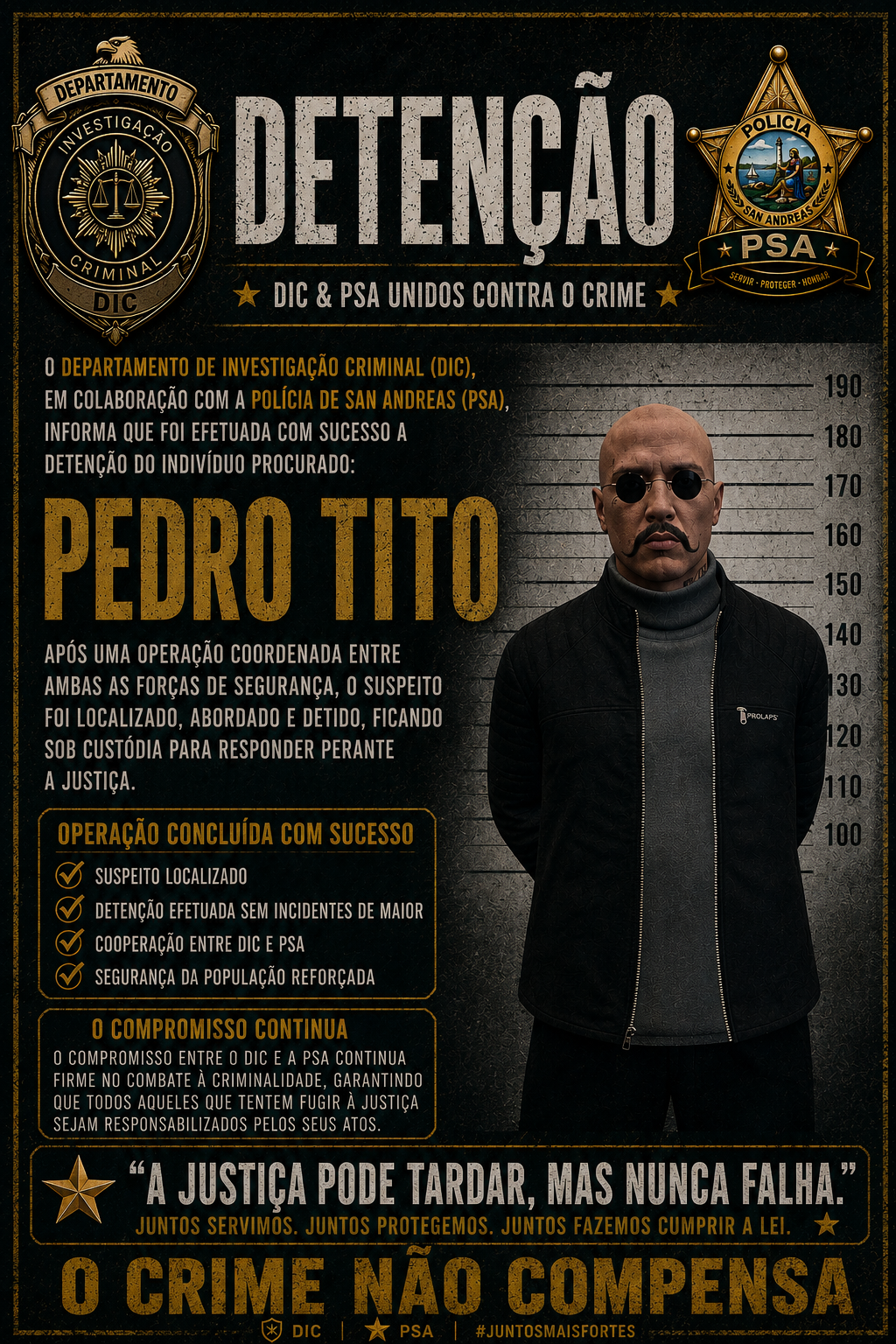 ÚLTIMA HORA: PEDRO TITO APANHADO!